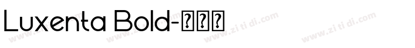 Luxenta Bold字体转换